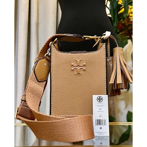 NWT AUTHENTIC TORY BURCH CAMEL THEA CROSSBODY - Picture 11 of 11